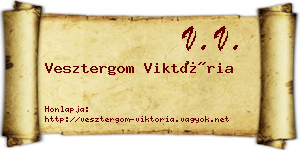 Vesztergom Viktória névjegykártya