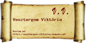 Vesztergom Viktória névjegykártya